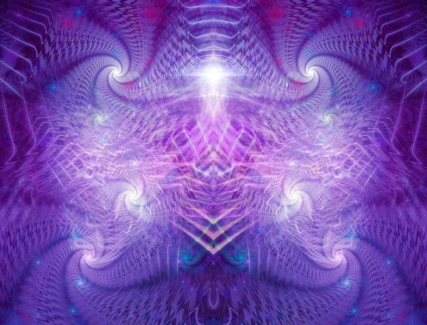 Psychedelic Fractals Visionär Konst Stor Bakgrunds Bild För Alla Andliga — Stockfoto