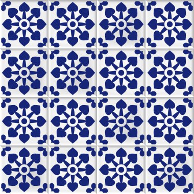 vektör sorunsuz arka plan ile oryantal mozaik karolar