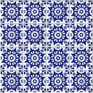 vektör sorunsuz arka plan ile oryantal mozaik karolar