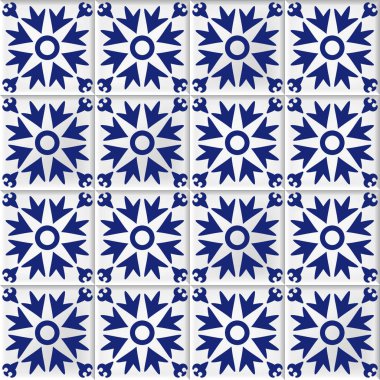 vektör sorunsuz arka plan ile oryantal mozaik karolar