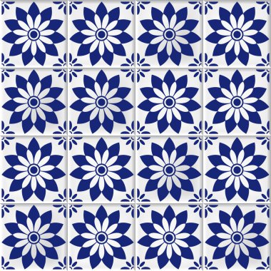 vektör sorunsuz arka plan ile oryantal mozaik karolar