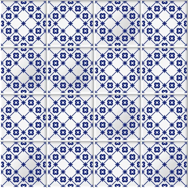 Vecteur fond sans couture avec des carreaux de mosaïque orientale — Image vectorielle
