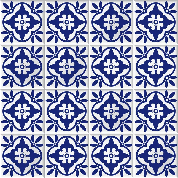 Vecteur fond sans couture avec des carreaux de mosaïque orientale — Image vectorielle