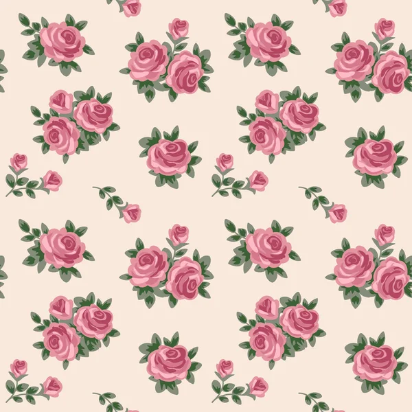 vektör sorunsuz geçmiş retro tarzı pembe Gül ile