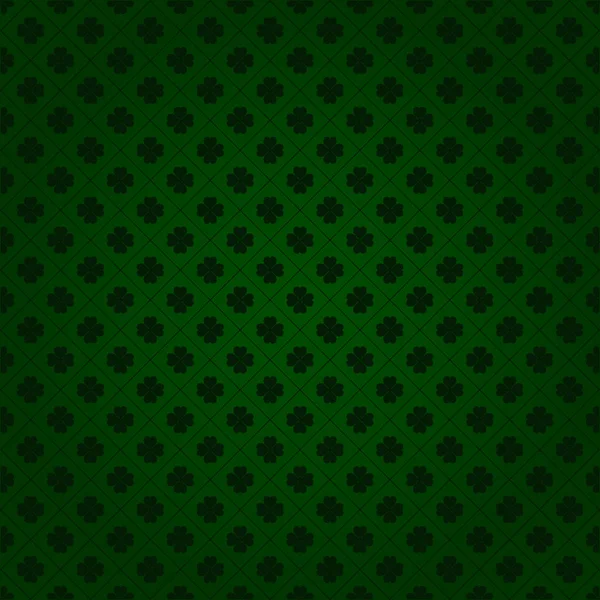 Vector saint patrick 's day nahtlose shamrock hintergrund — Stockvektor