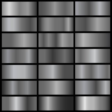 krom metall gradyanların vektör toplama