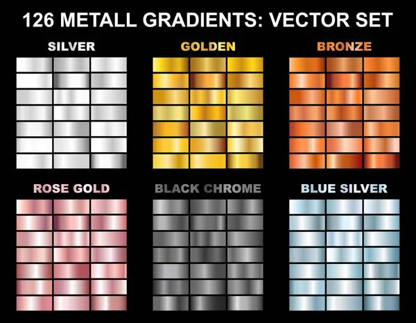 Metall folyo doku arka planlar vektör büyük koleksiyonu — Stok Vektör