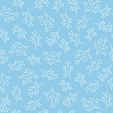 kış dalları ile vektör sorunsuz arka plan