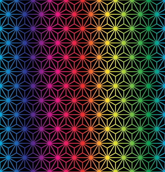 抽象的な虹の幾何学的背景のベクトル図 ベクターグラフィックス