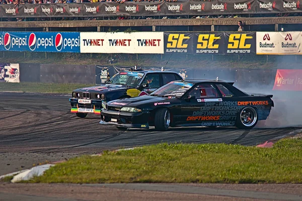 Riga, Letônia - 02 de agosto de 2019 - Martin Richards versus Elias Houtondji — Fotografia de Stock