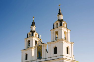 Minsk, Belarus. Ekim 2019. Minsk Kutsal Ruhsal Katedrali
