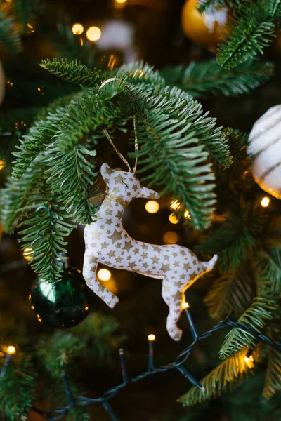 Natal Árvore Brinquedo Veado Árvore Natal — Fotografia de Stock