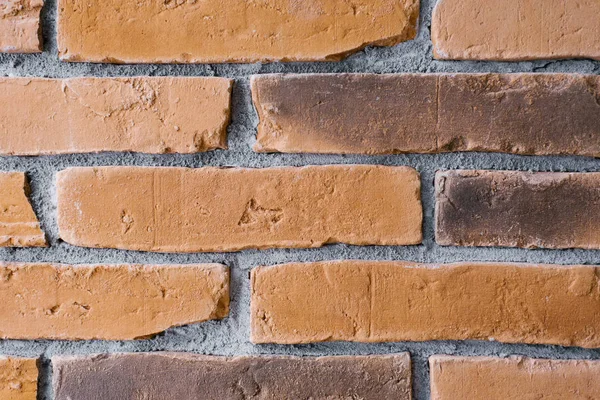 Red brick masonry on the wall