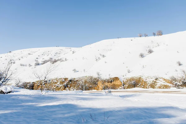 Paisaje Natural País Uzbekistán Cerca Ciudad Taskent Chimgan Montaña Invierno — Foto de Stock