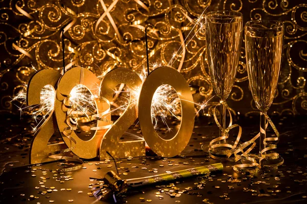 Feliz ano novo 2020. — Fotografia de Stock