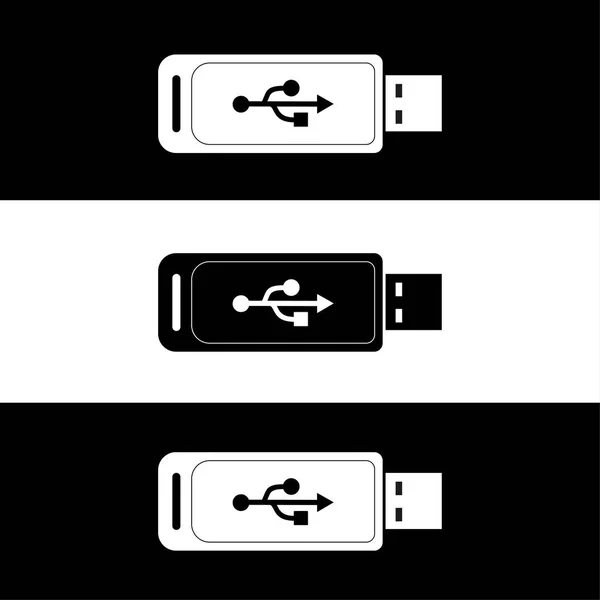 Usb Flash Sürücü Başparmak Sürücü Flash Bellek Usb Sürücü Tasarımı — Stok Vektör