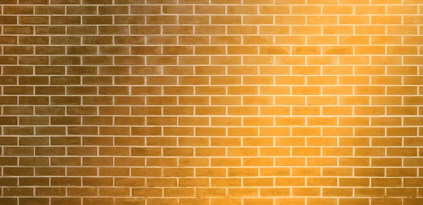 レンガの壁 グラフィックデザインのための黄金の黄色のレンガの壁のテクスチャの背景 — ストック写真