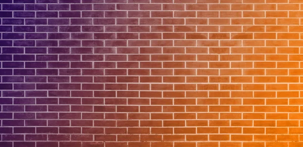 Tegelvägg Orange Lila Tegelvägg Textur Bakgrund För Grafisk Design — Stockfoto