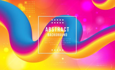Soyut arkaplan modern hipster fütüristik grafik, dijital teknoloji renkli pankart, sarı ve pembe arkaplan, mor ve mavi pankart, vektör soyut arkaplan çizimi tasarımı