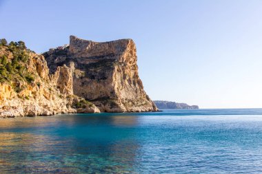Moraig cove beach Benitatxell, Alicante, İspanya