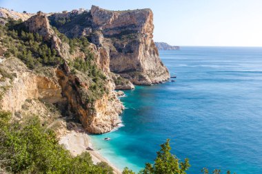 Moraig cove beach Benitatxell, Alicante, İspanya