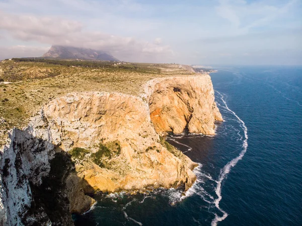 Vista aérea do Cabo San Antonio em Javea, Espanha — Fotografia de Stock