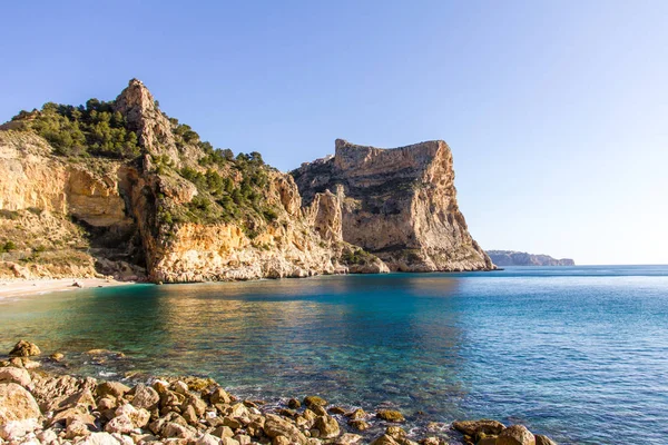 Moraig cove beach Benitatxell, Alicante, İspanya