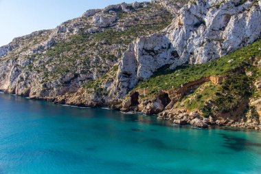 Granadella cove beach Javea, İspanya