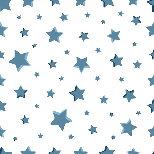 Mintázat Csillagok Fehér Háttéren Vektoros Illusztráció — Stock Vector