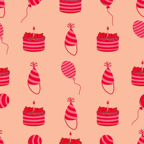 Happy birthday pattern. Vector illustration background