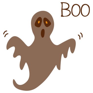 Açık ağızlı Cadılar Bayramı korkunç hayalet