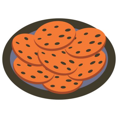 Bir tabak yulaf ezmesi kurabiye