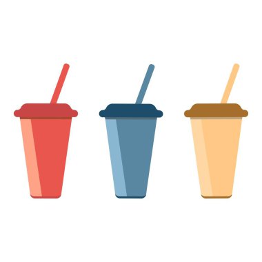 Three glasses with a cap and a tube