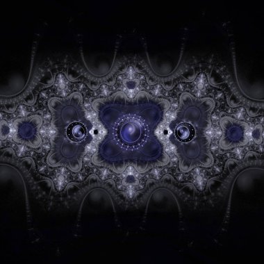 koyu renkli fraktal desen, yaratıcı grafik tasarım için dijital sanat 