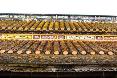 Hue, Vietnam, 28 Nisan 2018: Nguyen Kraliyet Sarayı İmparatorluk Hanedanı Hue, Vietnam için