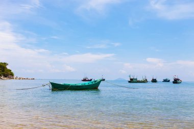 Balıkçı tekneleri defne tatlım oğlum Adası, Kien Giang, Vietnam