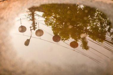 Hoi An, Quang Nam, Vietnam, 26 Nisan 2018: Hoi bir antik kenti Street güzel sabah