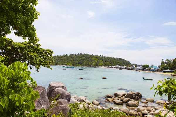 Spiaggia Sull Isola Son Kien Giang Vietnam Vicino All Isola — Foto Stock