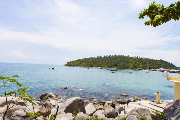 Spiaggia Sull Isola Son Kien Giang Vietnam Vicino All Isola — Foto Stock