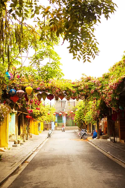 Hoi Quang Nam Vietnam April 2018 Mooie Vroeg Ochtend Straat — Stockfoto