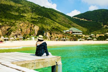 QUY NHON, BINH DINH, VIETNAM, May 3th, 2018: Ky Co island Ky Co Beach the wild beach in Binh Dinh Viet Nam