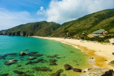 Quy Nhon, Vietnam 'daki Ky Co plajı.