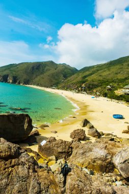 Quy Nhon, Vietnam 'daki Ky Co plajı.