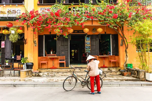 Hoi Quang Nam Vietnam April 2018 Straßenansicht Mit Alten Häusern — Stockfoto