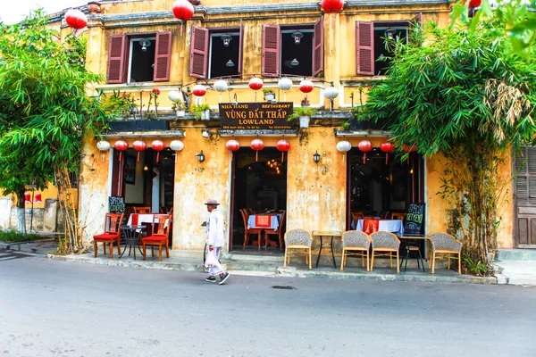 Hoi Quang Nam Vietnam April 2018 Straßenansicht Mit Alten Häusern — Stockfoto