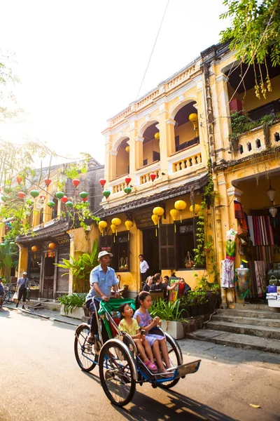 Hoi Quang Nam Vietnam April 2018 Dreirad Den Straßen Von — Stockfoto