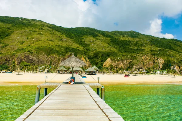 Island Beach Dzikiej Plaży Binh Dinh Viet Nam — Zdjęcie stockowe