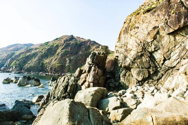 Stenen Blauwe Zee Van Gio Cape Binh Dinh Provincie Vietnam — Stockfoto