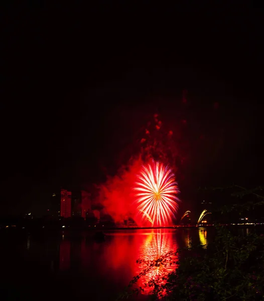 Πόλη Ντα Νανγκ Βιετνάμ Απριλίου 2018 Danang Παγκόσμιο Διαγωνισμό Πυροτεχνημάτων — Φωτογραφία Αρχείου