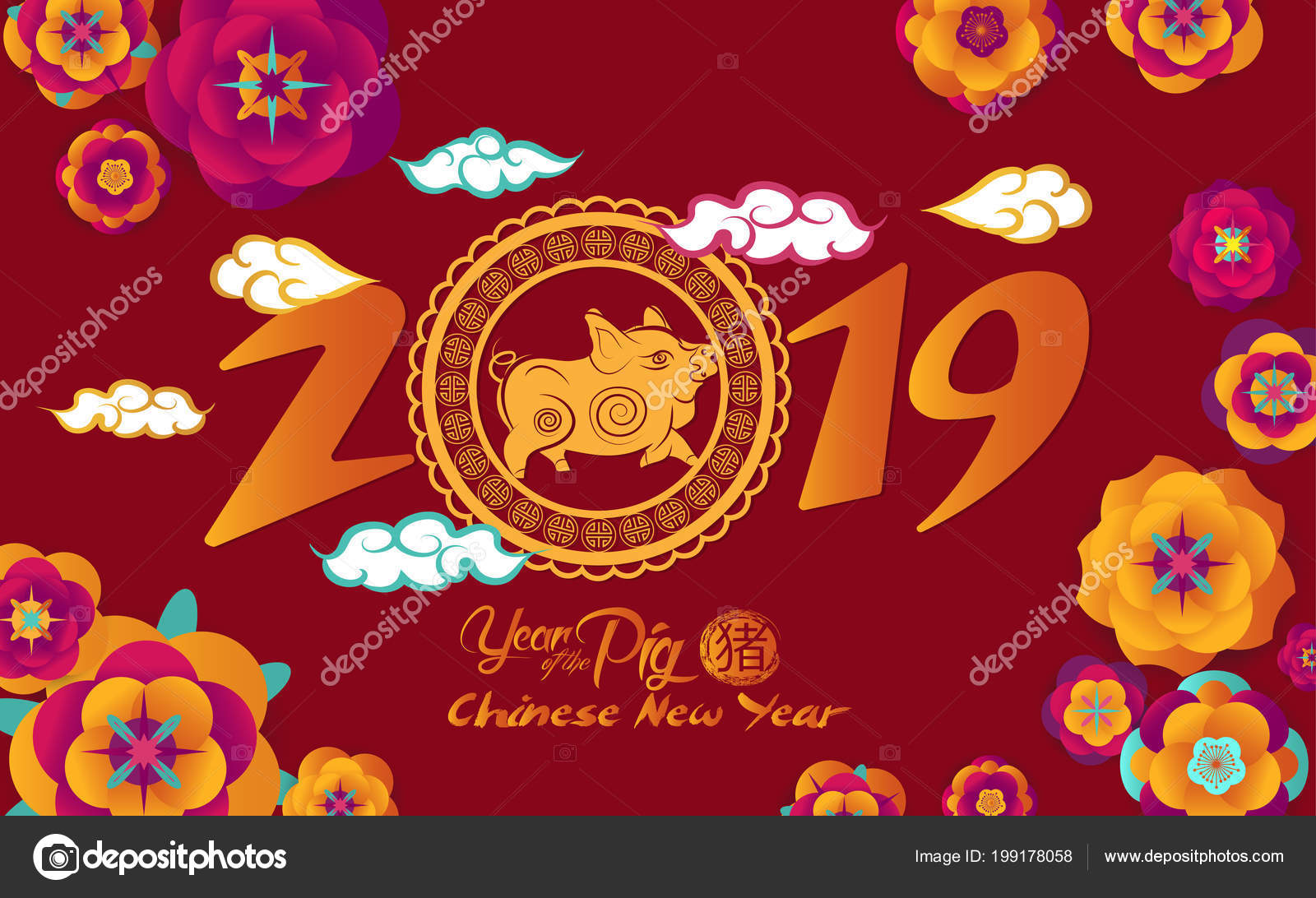 Новый год 2019 в каких цветах Свинья картинка Новый год 2019 в каких цветах Свинья картинки